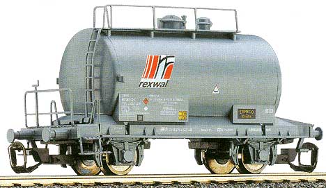 Tank car "rexwal"<br /><a href='images/pictures/Tillig/14487.jpg' target='_blank'>Full size image</a>